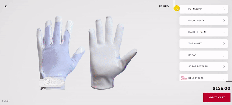 bc pro custom football gloves